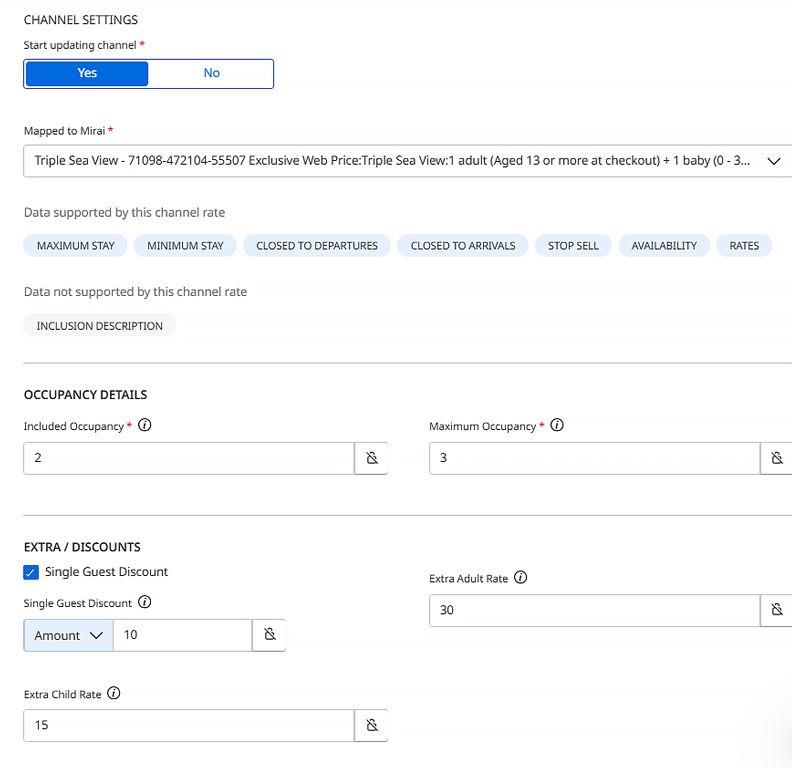 obp preço por ocupação channel manager mirai