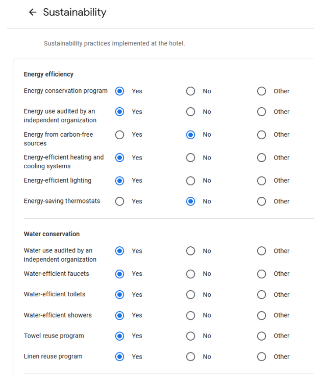 Google quadro sustentabilidade Mirai