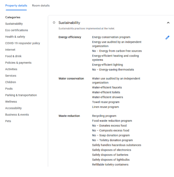 Google informação sobre alojamento de acordo com Mirai
