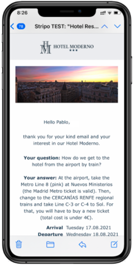 automatizar email Mirai