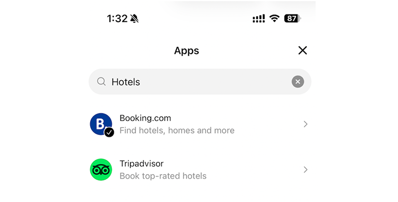 mirai mcp app hotel marketplaces ia