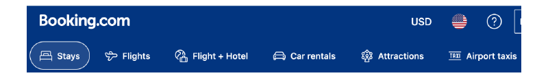 viagens ligadas modelo merchant Booking.com Mirai