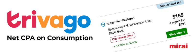 trivago net cpa on consumption